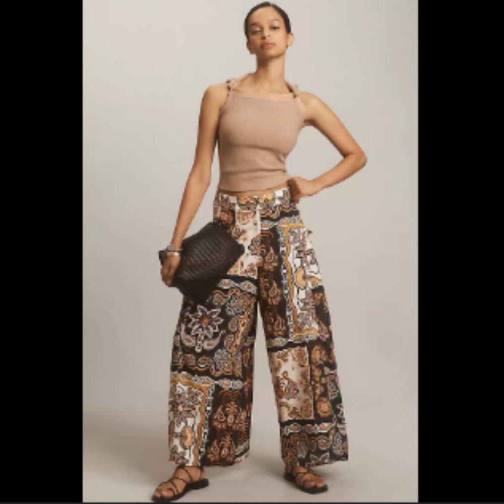 HOST PICK: Brand New Farm Rio x Anthropologie Printed Wide-Leg Pants